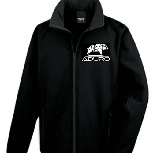 ADURO Softshelljacke Logo weiß