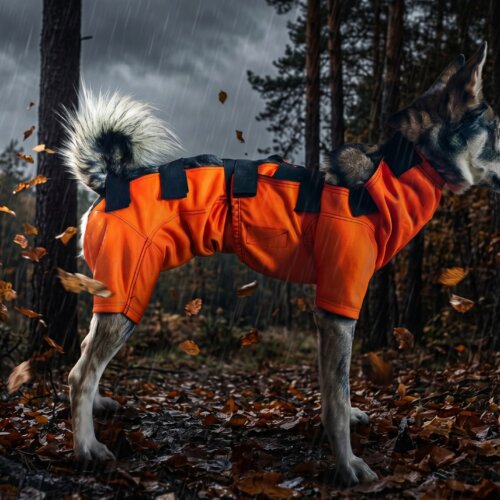 ADURO WildGuard Body Hinterteil mit Klettverschluss – Jagdhund von hinten