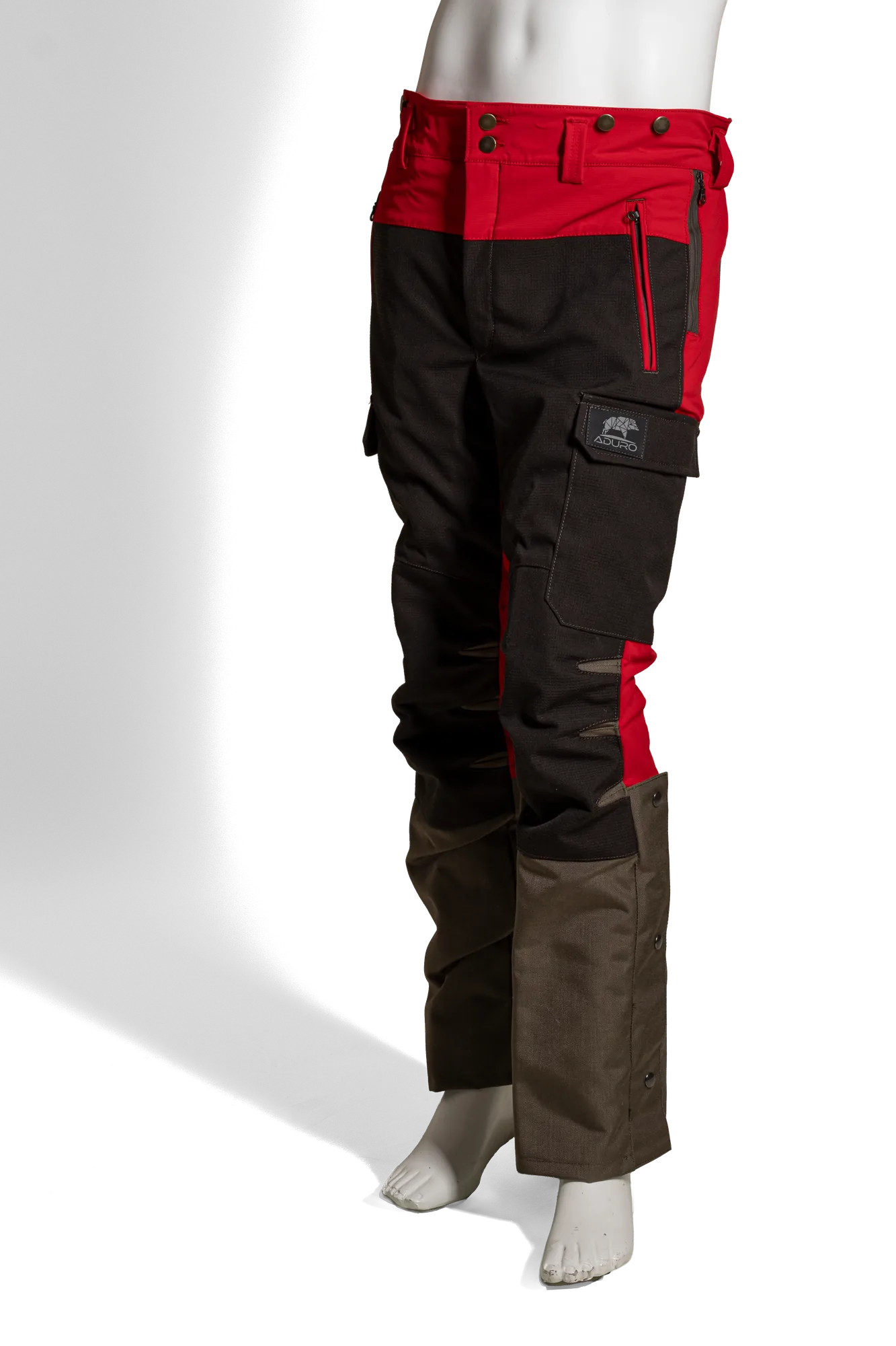 ADURO Sauenschutzhose Sau Protect Profi in Rot - Vollschutz fuer die Sauenjagd