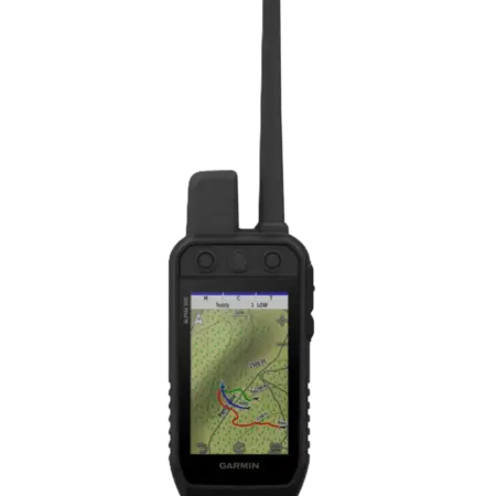 Garmin Alpha 300 K – schwarzes GPS-Handgerät mit Farbdisplay und Hundeortungskarte, Frontansicht freigestellt