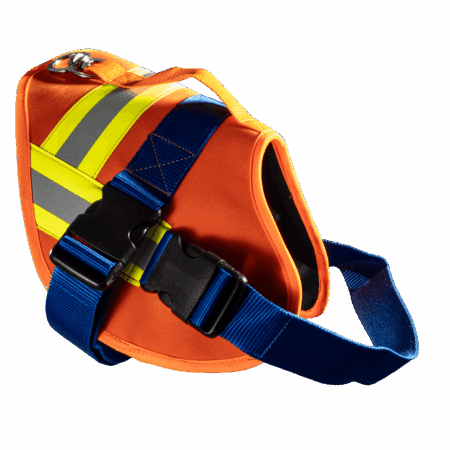 ADURO Nachsuchengeschirr in Orange – gepolstert und reflektierend