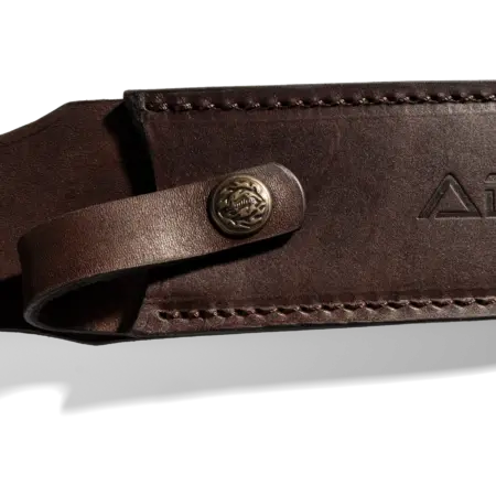 ADURO Lederscheide für 18 cm Messer, braunes Leder mit ADURO Prägung