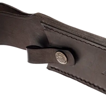 ADURO Lederscheide für 18 cm Messer, braunes Leder mit ADURO Prägung